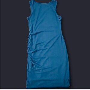 Chic Blue Bodycon Sleeveless Dress